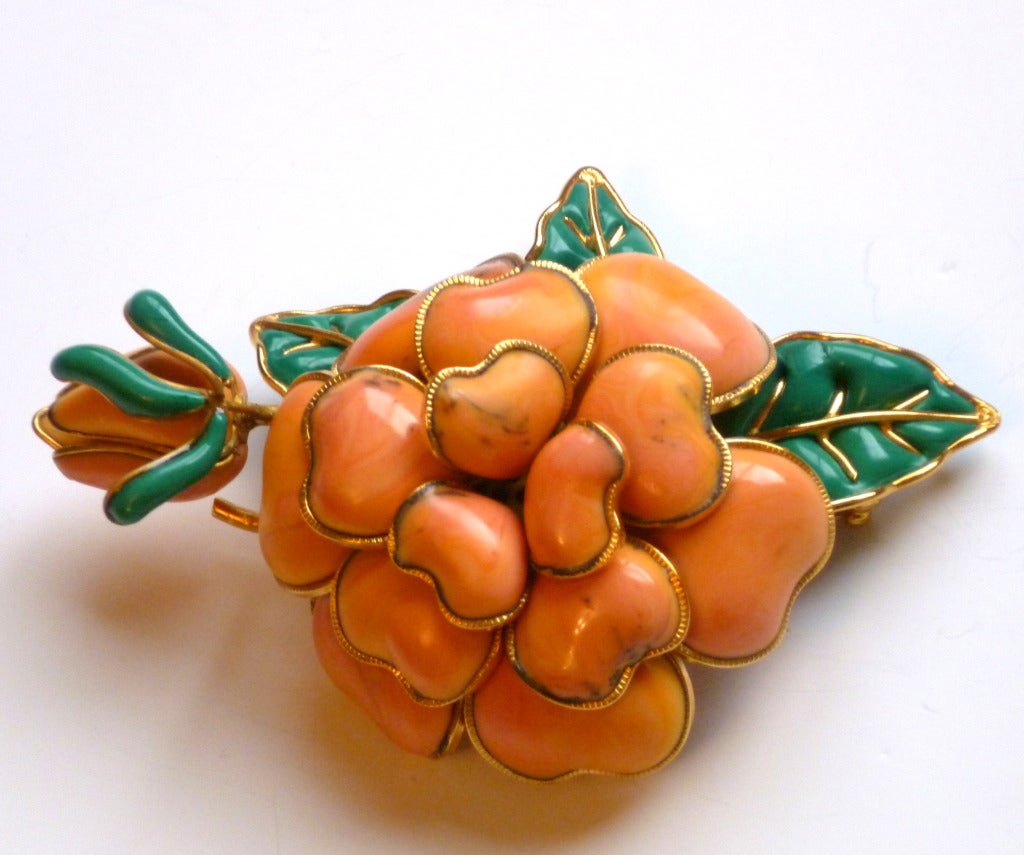 Rare Haute Couture Chanel Brooch by Gripoix 2