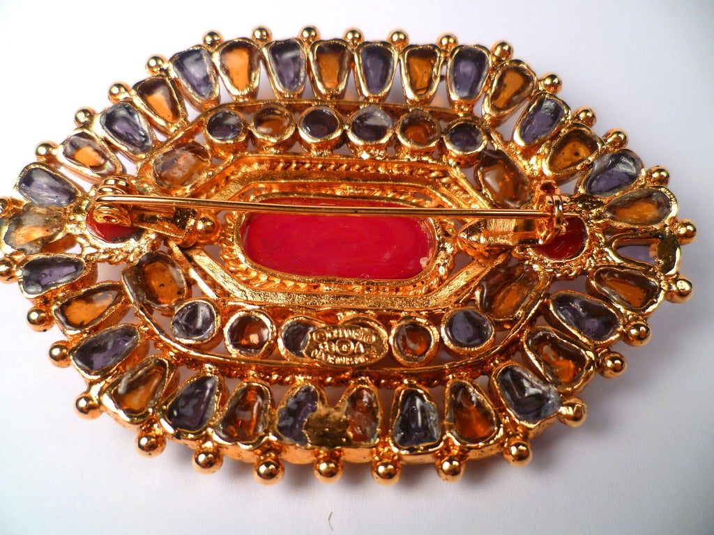 1993 Chanel Haute Couture Brooch by Gripoix In New Condition In New York, NY