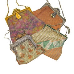 4 Paul Poiret 1920's Purses for Whiting and Davis
