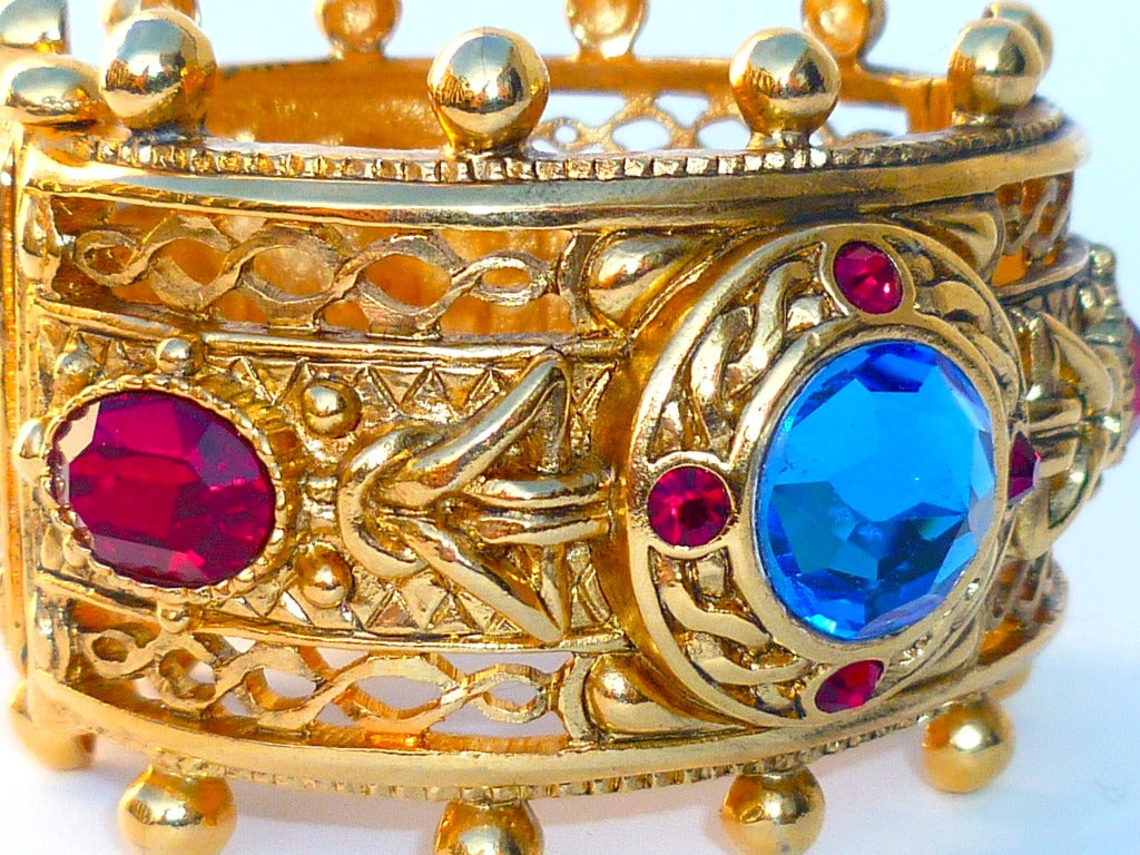 1980s Christian Dior Haute Couture Cuff Bracelet In Excellent Condition In New York, NY