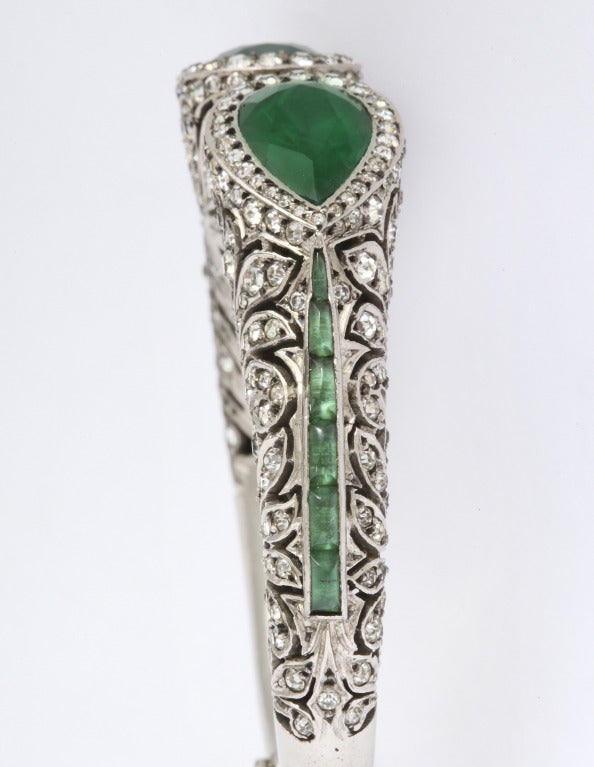 Women's 1920s Elegant Art Deco French Paste Bracelet For Sale
