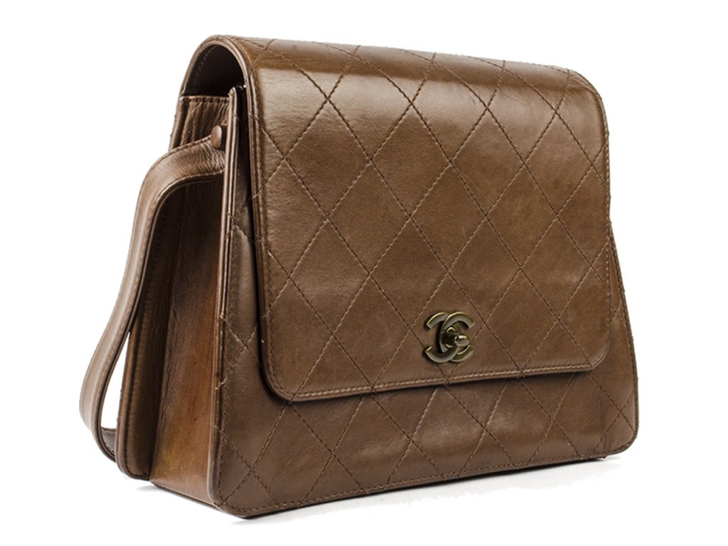 Chanel Brown Quilted Flap
