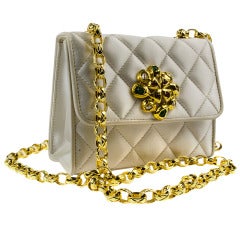 Chanel Vintage Gripox Jeweled Flap Bag