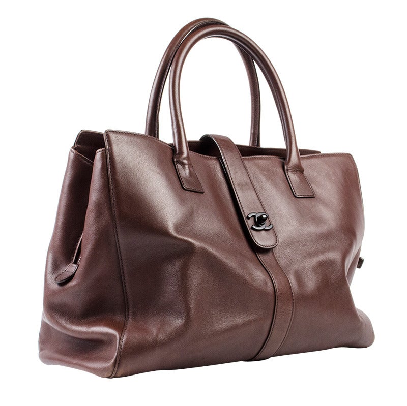 Chanel Brown Leather Tote
