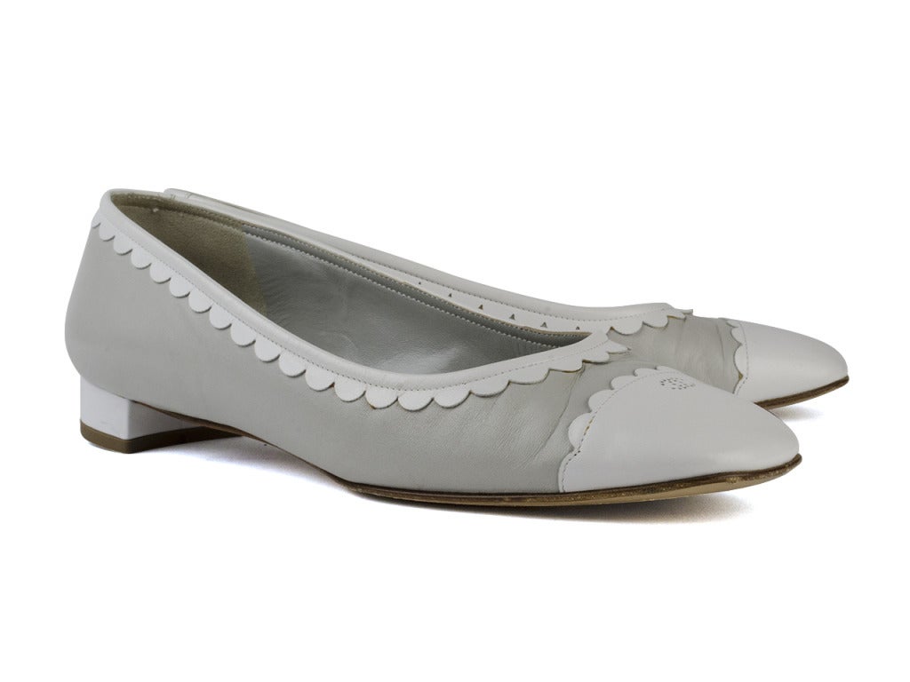 Chanel Scalloped Detail Heels