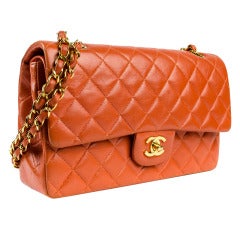 Chanel Orange Flap Bag