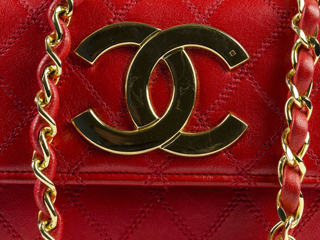 Chanel Red Flap Bag 1