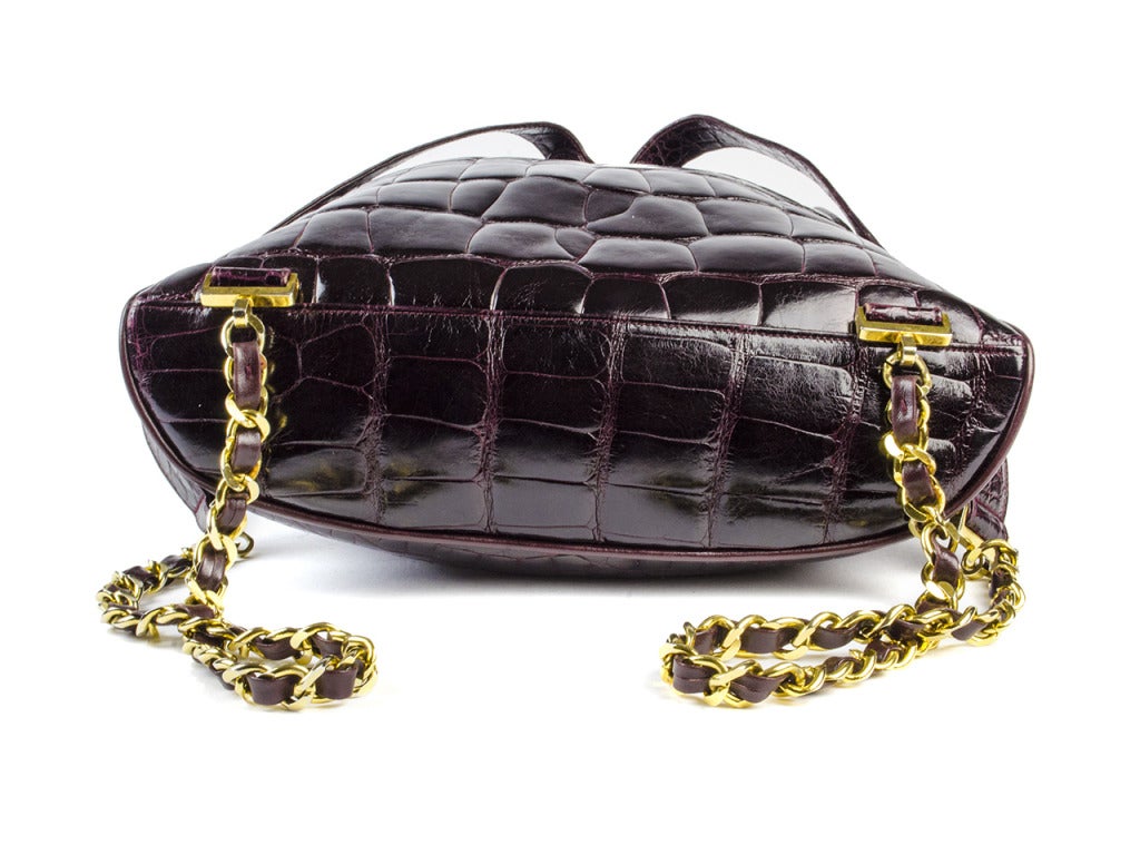 Chanel Runway Crocodile Backpack For Sale 1