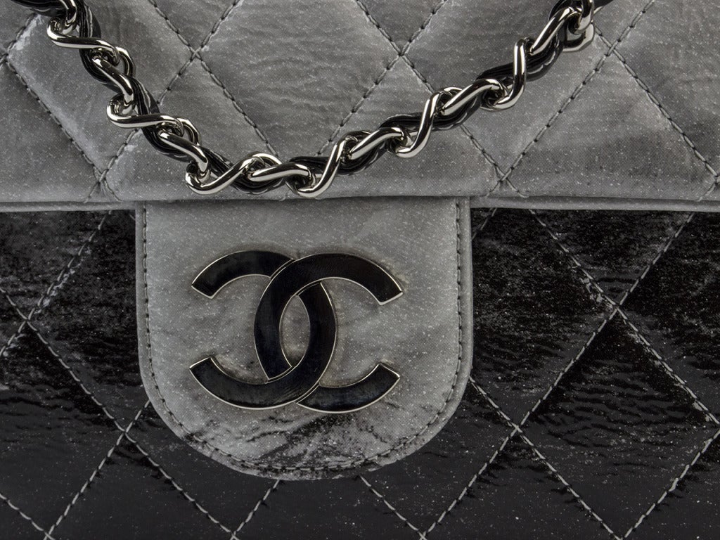 Chanel Ombre Jumbo Flap Bag In Excellent Condition In San Diego, CA