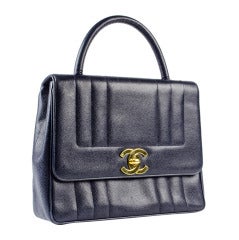 Chanel Blue Kelly Top Handle Bag