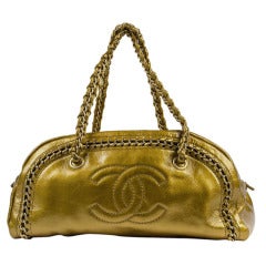 Chanel Gold Luxe Ligne Bowler