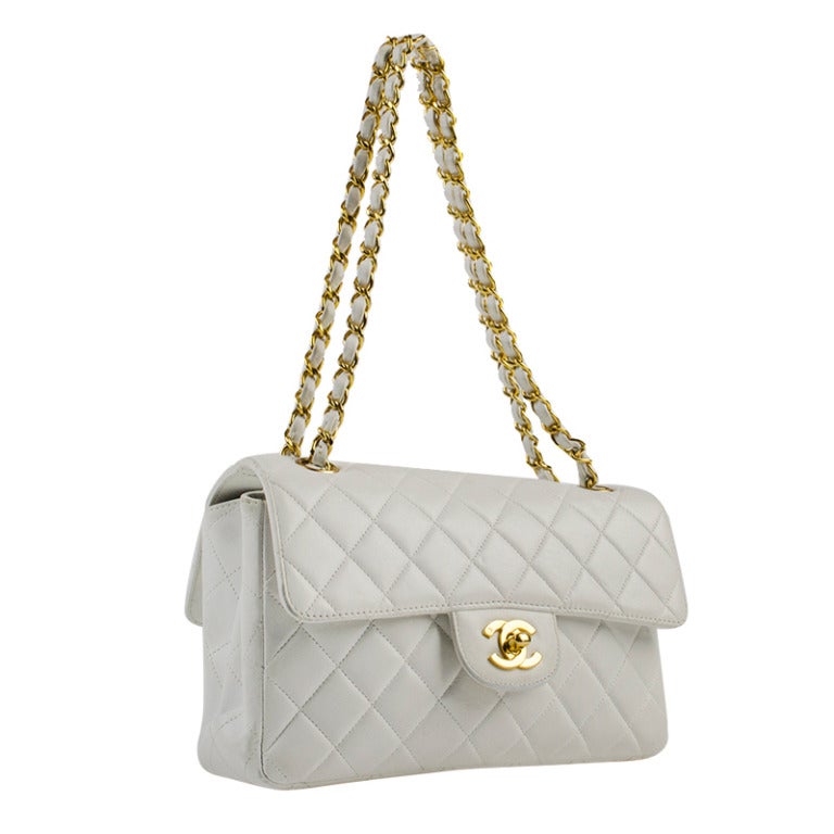 Chanel White Medium Double Sided Flap at 1stdibs