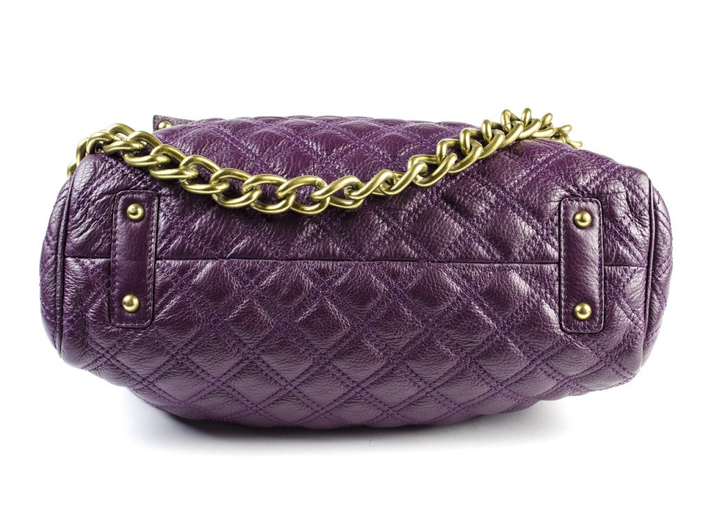Marc Jacobs Purple Stam Bag In Good Condition In San Diego, CA