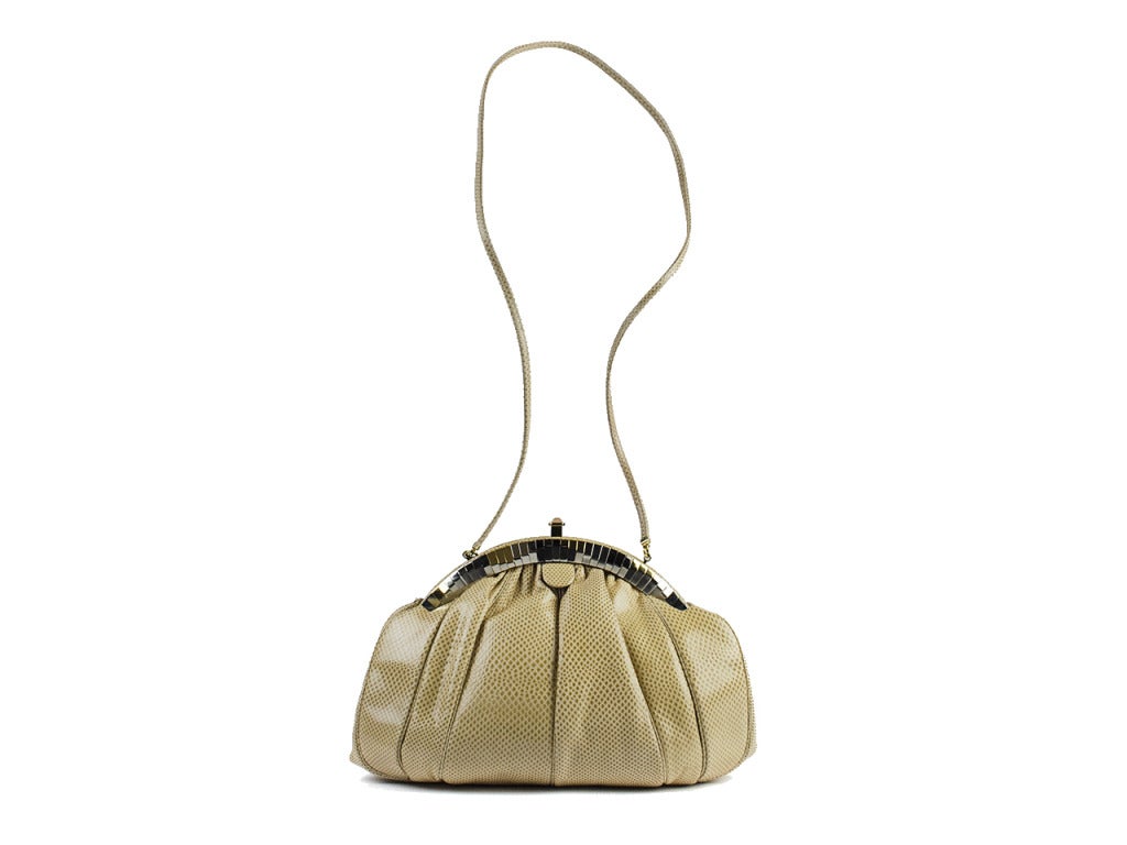 Judith Leiber Vintage Lizard Shoulder Bag