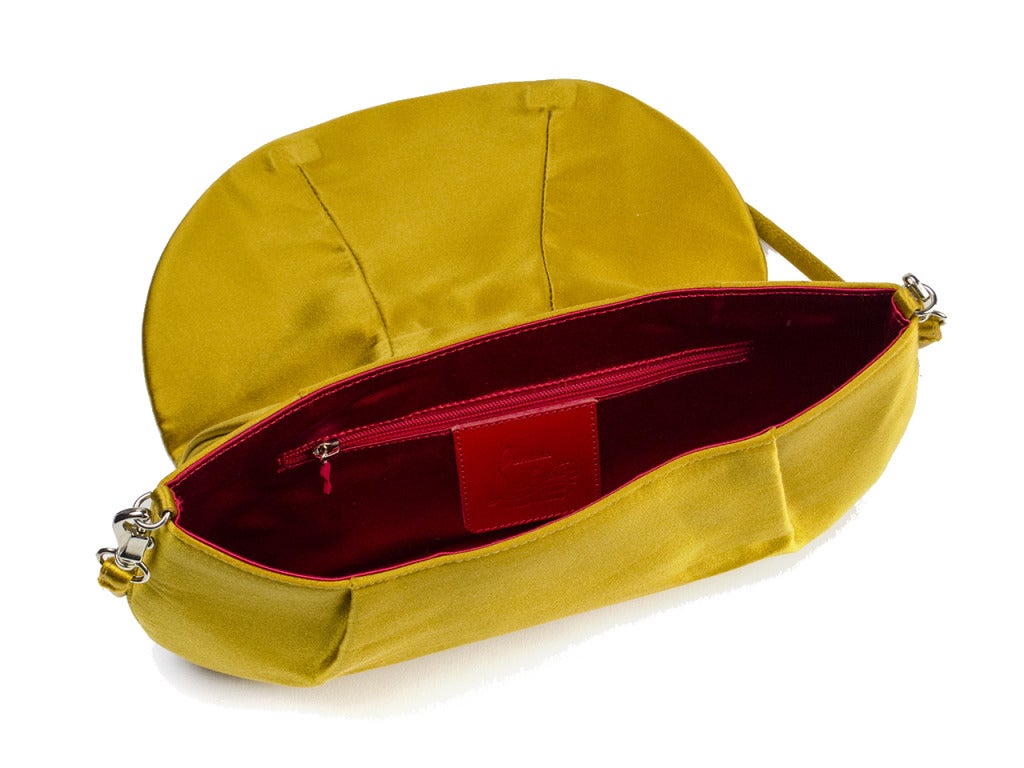 Christian Louboutin Satin Clutch In Good Condition In San Diego, CA