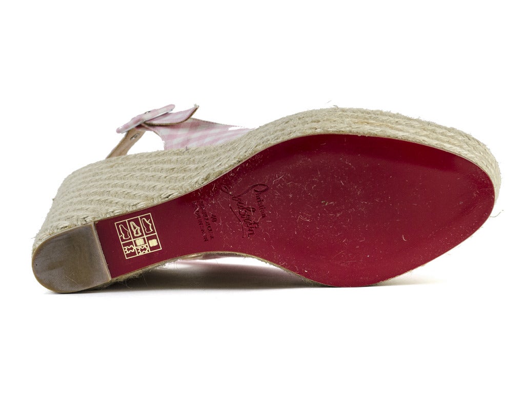 CHRISTIAN LOUBOUTIN Red Ibiza Espadrille Wedges (Size USA 9 / Euro 39)  #23073 – ALL YOUR BLISS