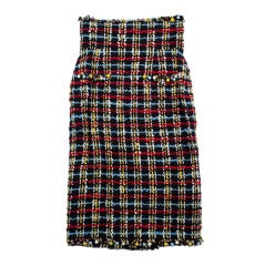 Chanel Multicolor Tweed Skirt