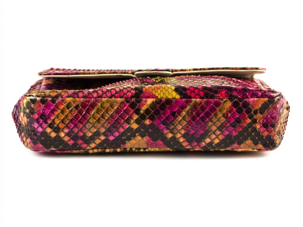 Women's Chanel Mini Python Flap Single Strap Bag