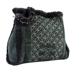 Chanel Fur Bucket Bag