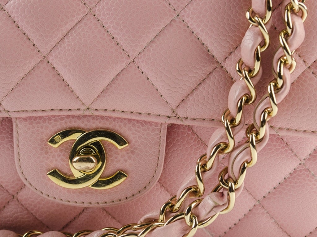 Chanel 2.55 Pink Double Flap Bag In Excellent Condition In San Diego, CA