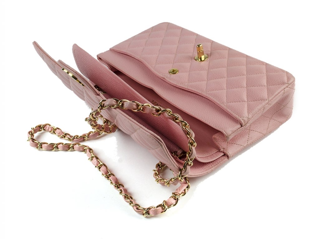 Women's Chanel 2.55 Pink Double Flap Bag