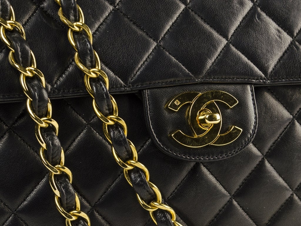 Women's Chanel Vintage Xl Jumbo Flap Bag For Sale
