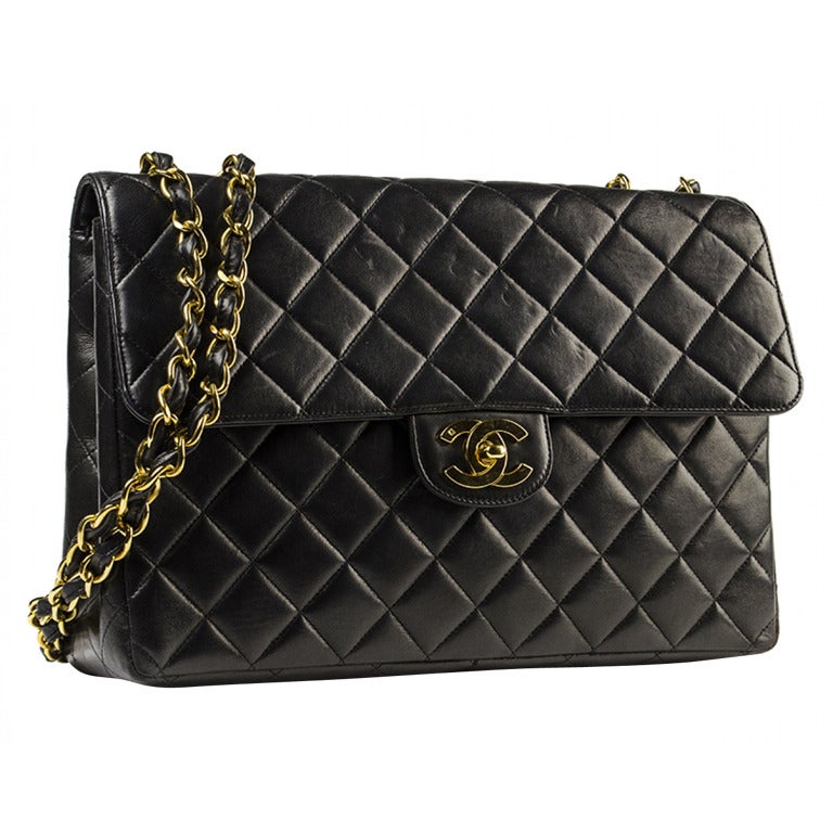 Chanel Vintage Xl Jumbo Flap Bag For Sale