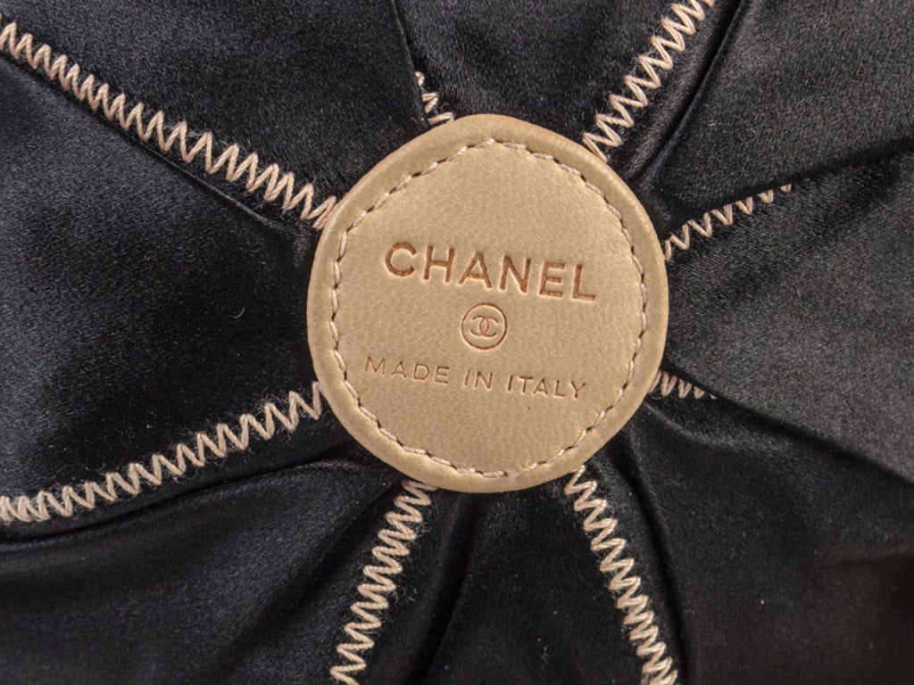 Chanel Satin Wristlet Bag For Sale 1