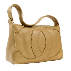 Vintage Chanel Beige Shoulder Bag