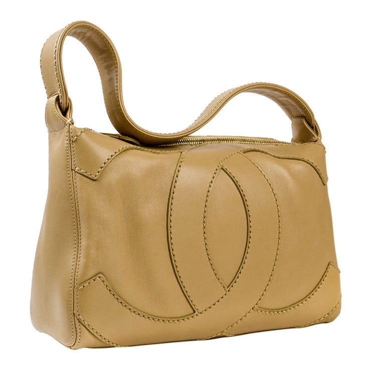 Chanel Beige Shoulder Bag For Sale