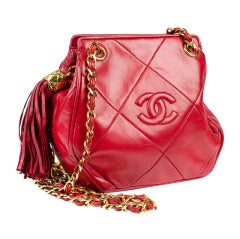 Chanel Vintage Red Shoulder Bag