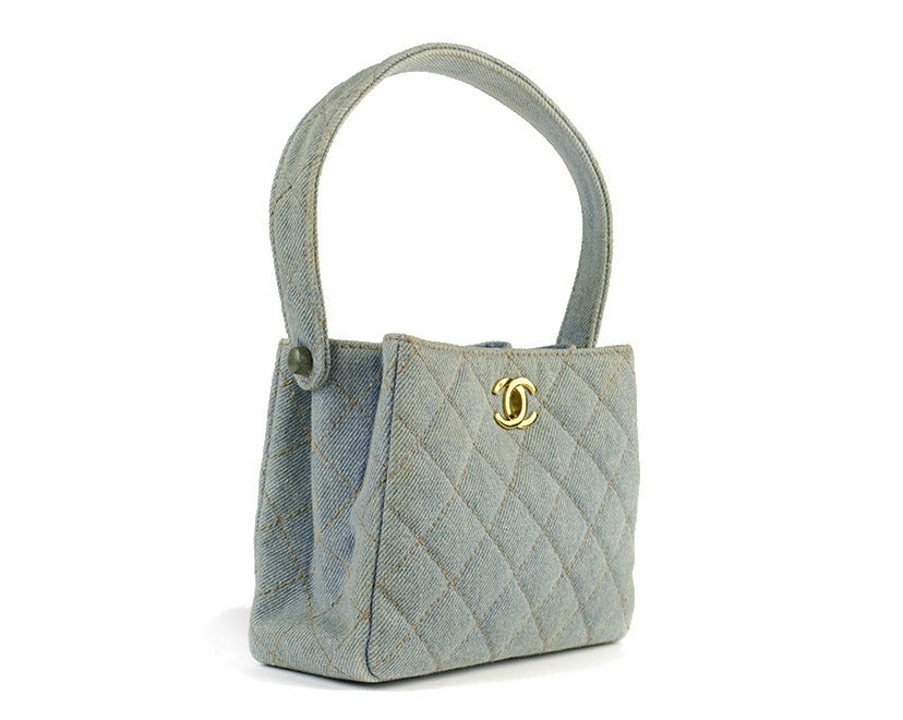 Chanel Denim Mini Tote Bag