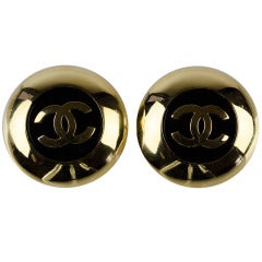 Chanel Retro Season 26 Button Earrings
