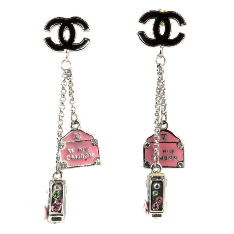 Chanel Vintage 2210 Dangle Earrings