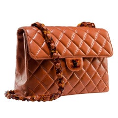 Chanel Vintage Orange Jumbo Klappe