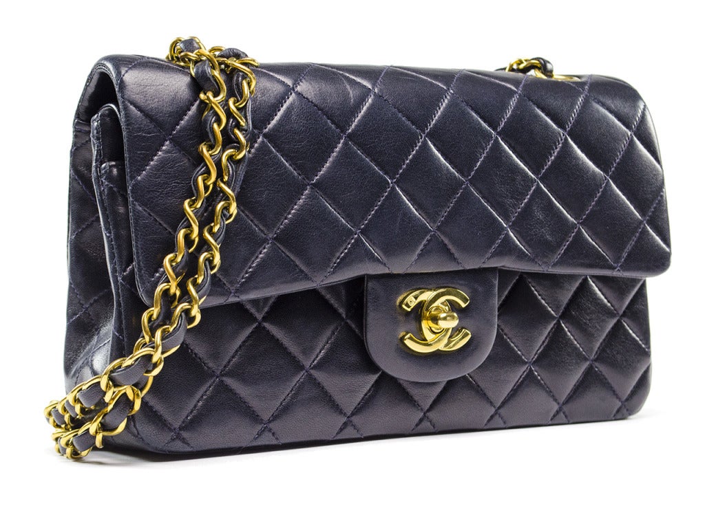 Chanel Vintage 2.55 Lambskin Medium Double Flap