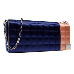 Chanel Satin Chocolate Bar Flap Bag