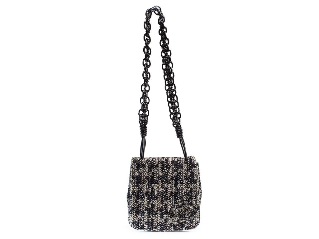 Chanel Tweed Boucle Messenger Bag