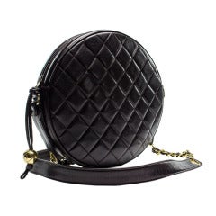 Chanel Vintage Round Lambskin Bag