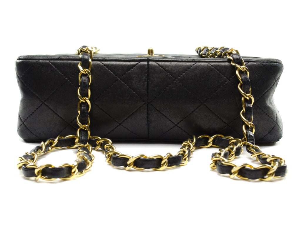 Women's Chanel Black Lambskin Mini Flap
