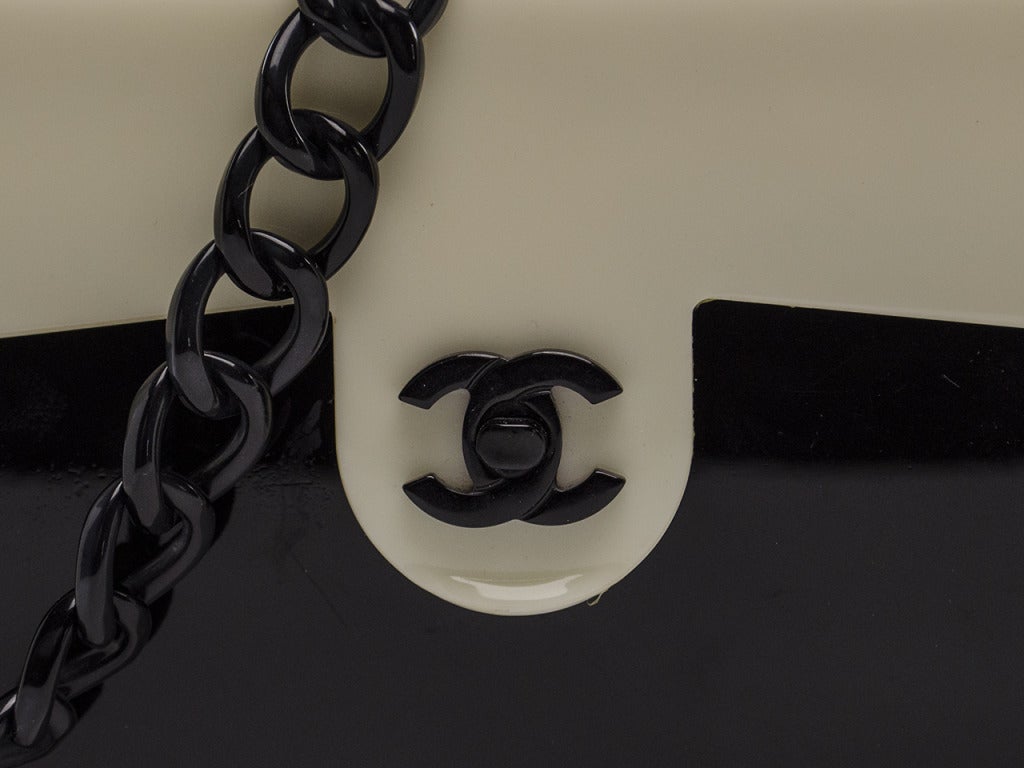 Chanel Vintage Resin Flap Bag In Excellent Condition In San Diego, CA