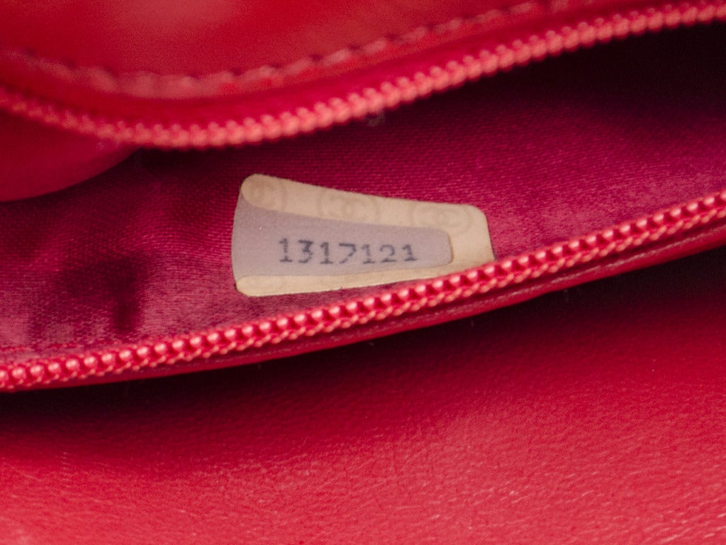 Chanel Vintage Lambskin Flap Shoulder Bag For Sale 2