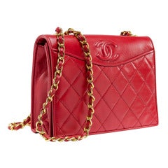 Chanel Vintage Lambskin Flap Shoulder Bag