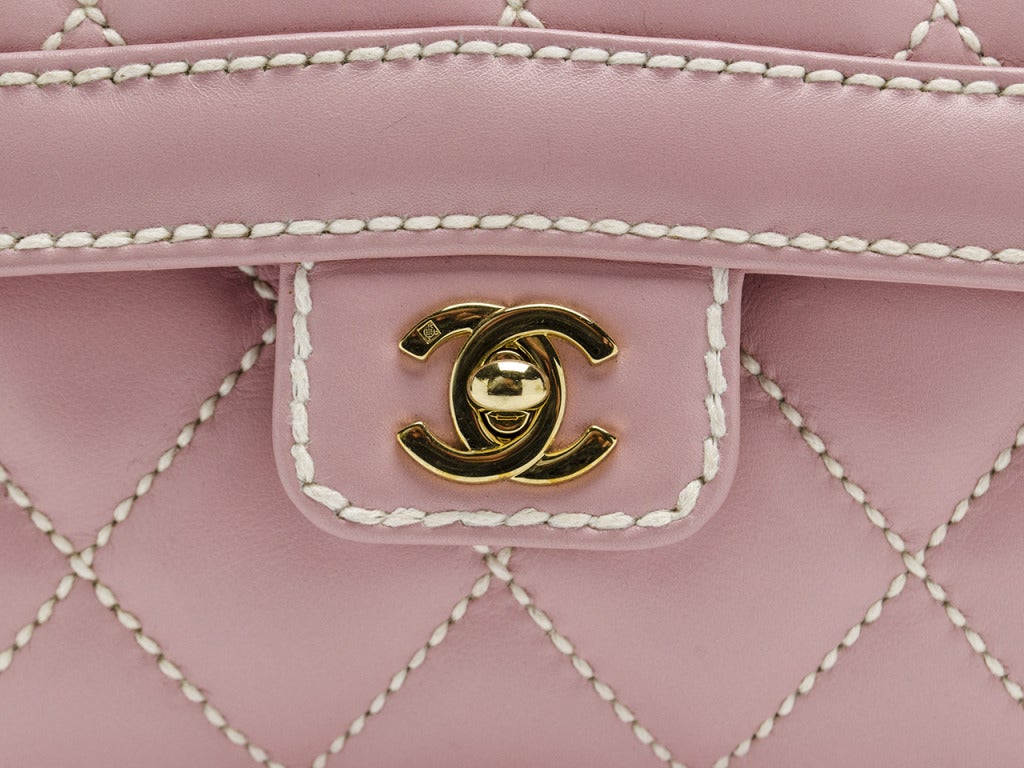 Women's Chanel Pink Kelly Flap Bag For Sale