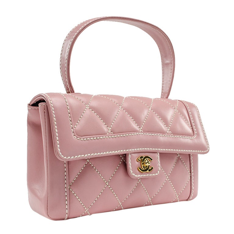 Chanel Pink Kelly Flap Bag For Sale