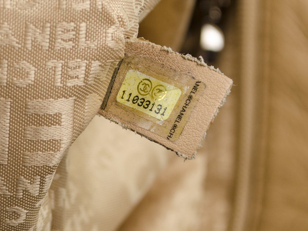 Chanel Cross-Stitched Lambskin Hobo Handbag 1
