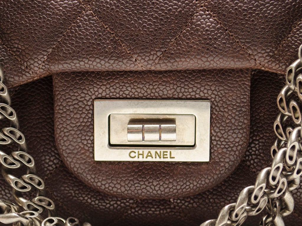 Women's Chanel Brown Caviar Reissue Flap