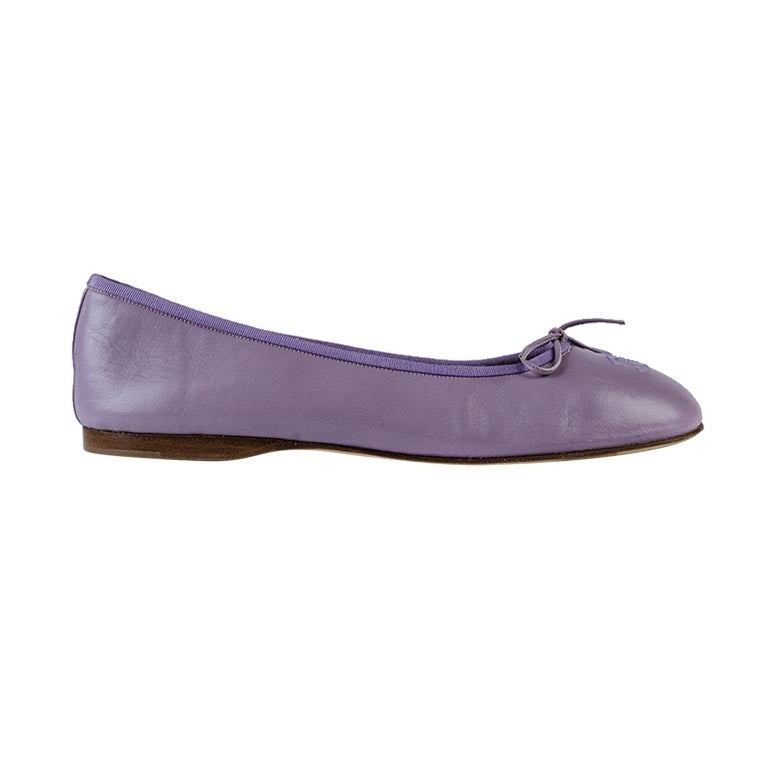 Chanel Purple Ballerina Flats at 1stdibs