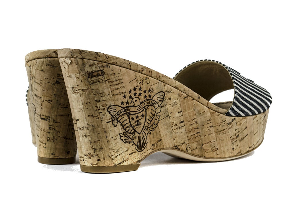Women's Chanel Cork Wedges For Sale