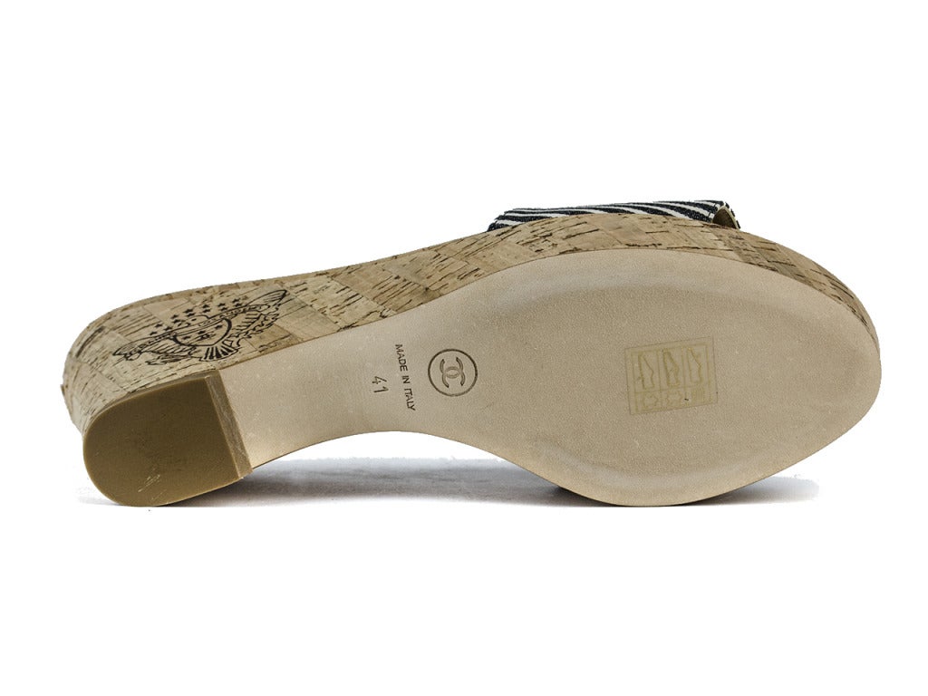 Chanel Cork Wedges For Sale 2
